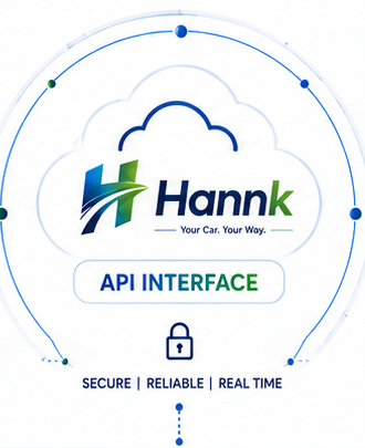 The Hannk API Interface, showing data flowing in from your system and data flowing out, secure, reliable and real time