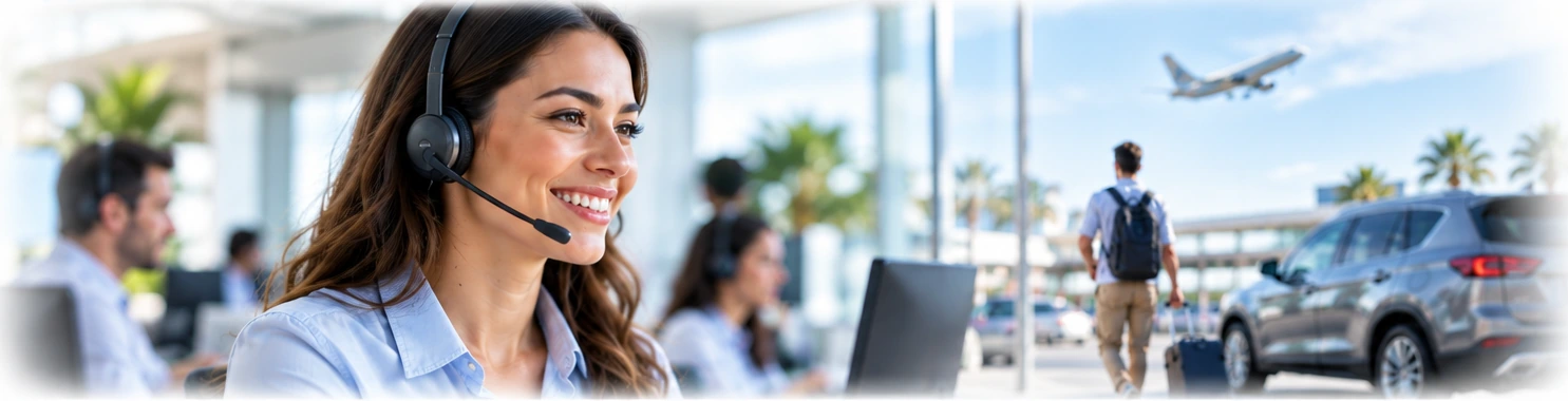 Hannk virtual assistant providing live remote support to a car rental customer